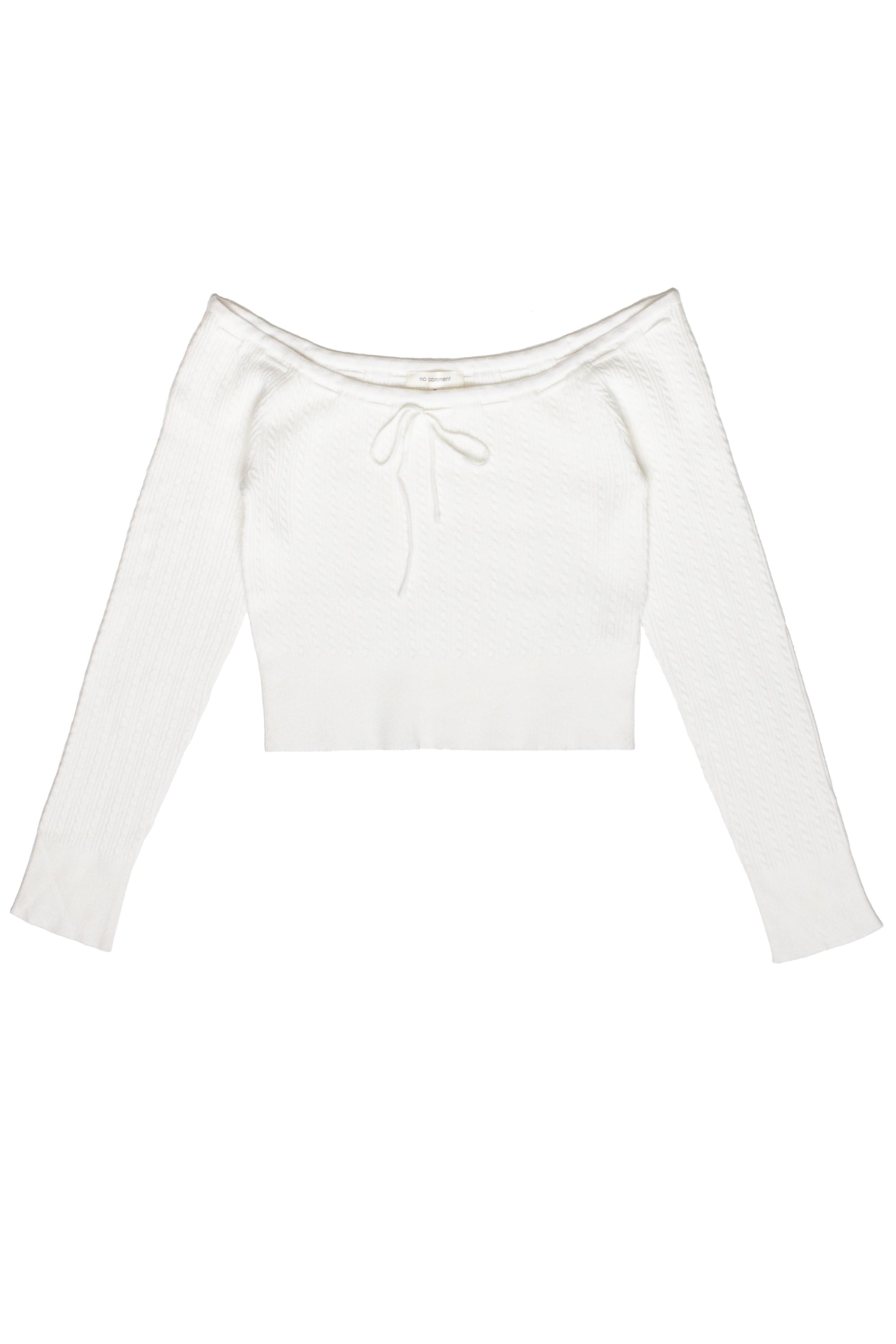 Over The Shoulder Cable Knit Sweater