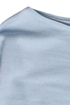 Lightweight Boat Neck Sweater - Light Blue