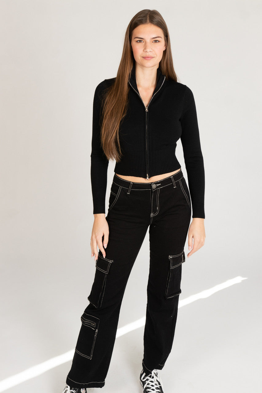 Zip Up Cardigan