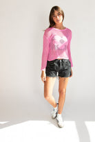 Knit Mesh Sweater