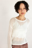 Knit Mesh Sweater