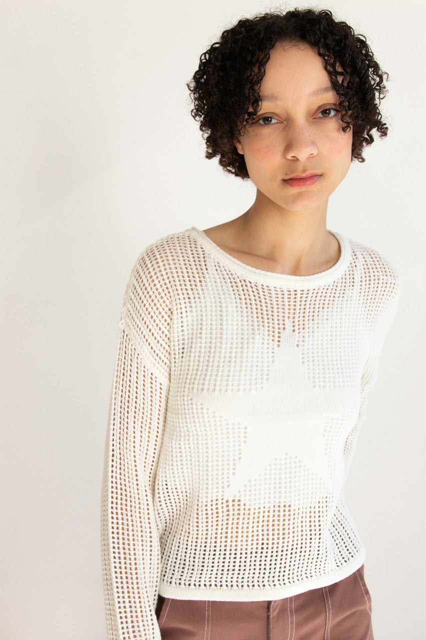Knit Mesh Sweater
