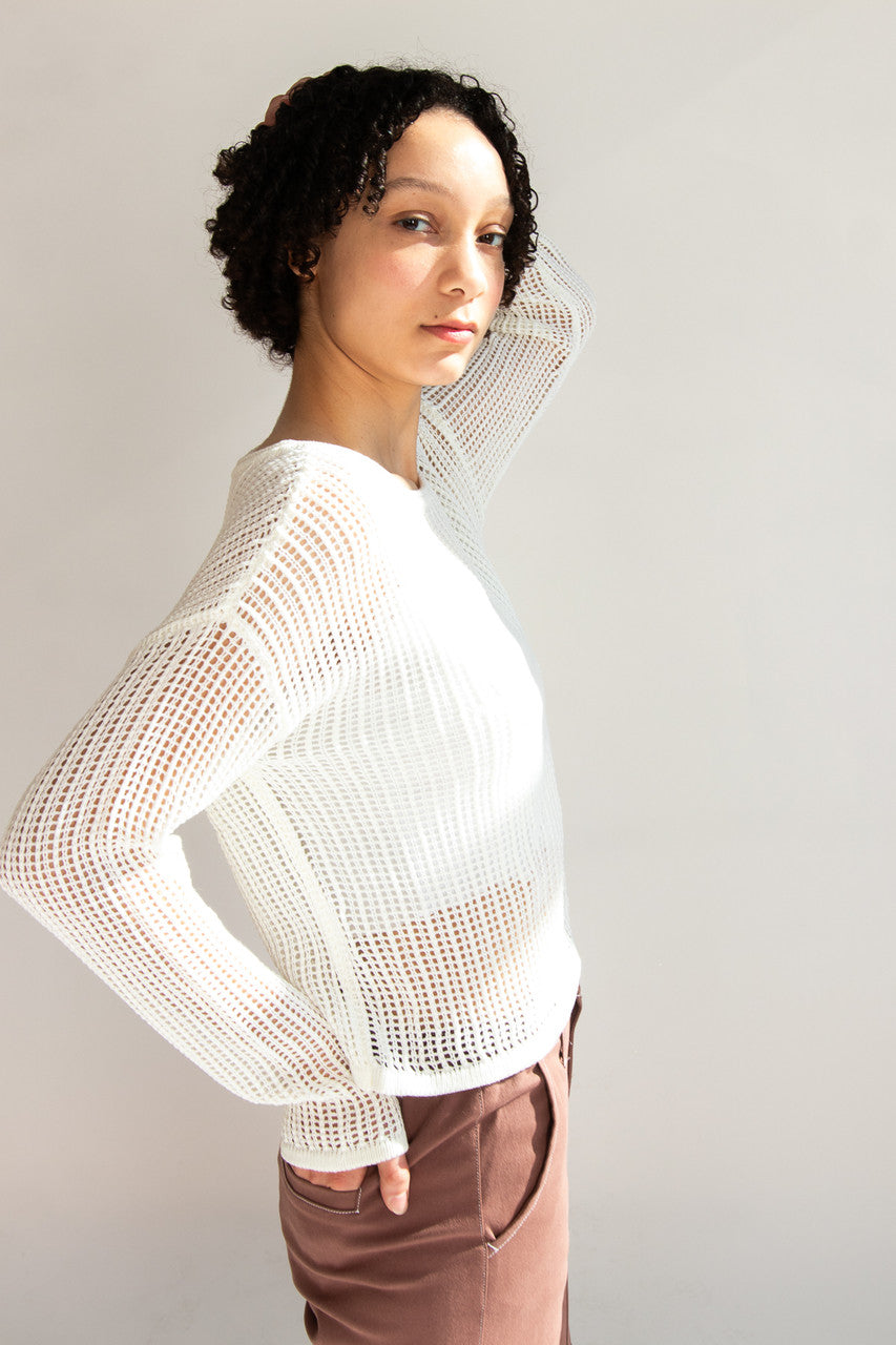 Knit Mesh Sweater