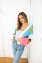 Rainbow Fruit 3D Applique Cardigan