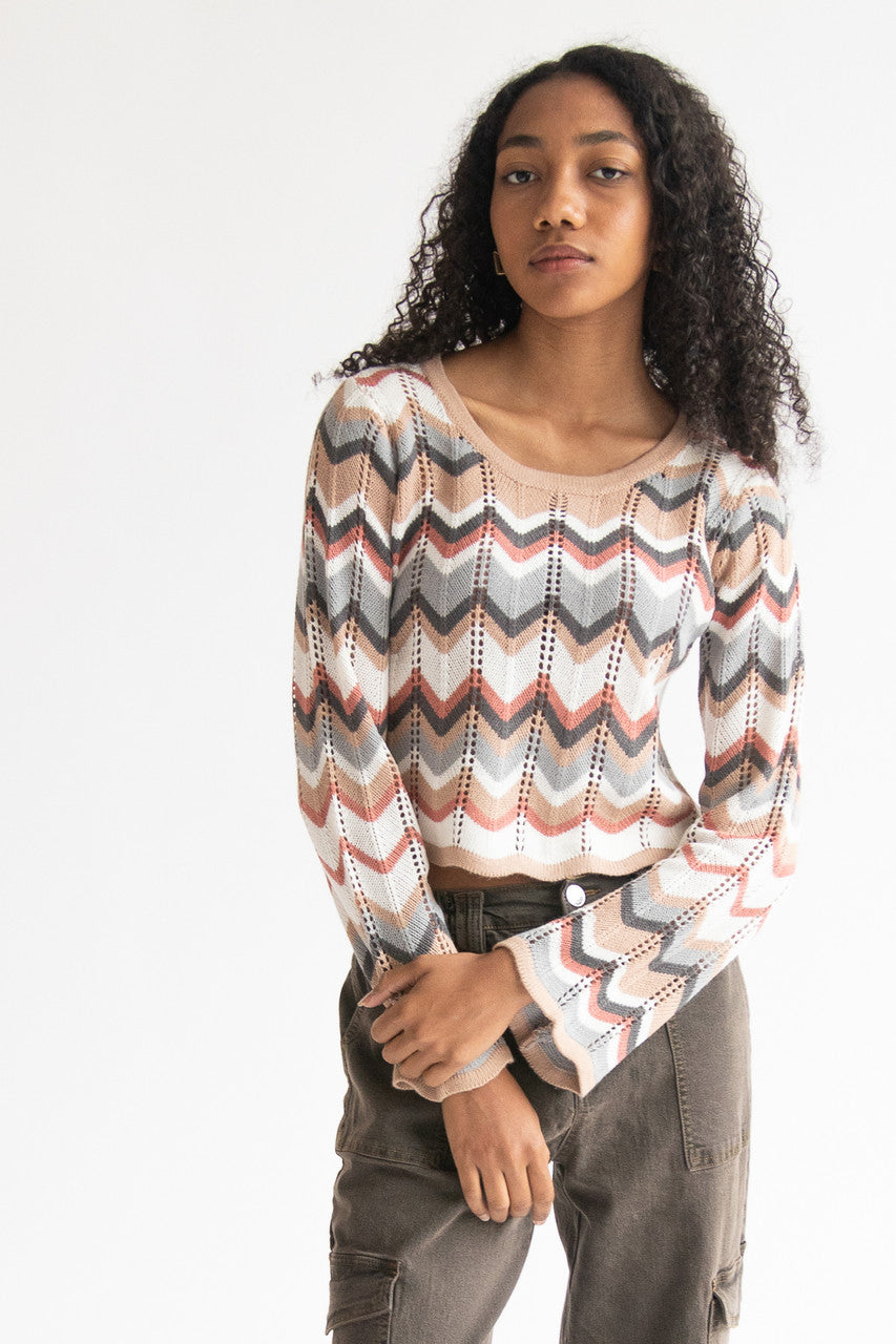 Chevron Stitch Pullover