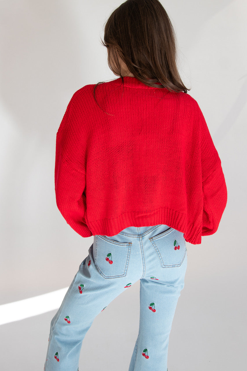 3D Daisy Cardigan