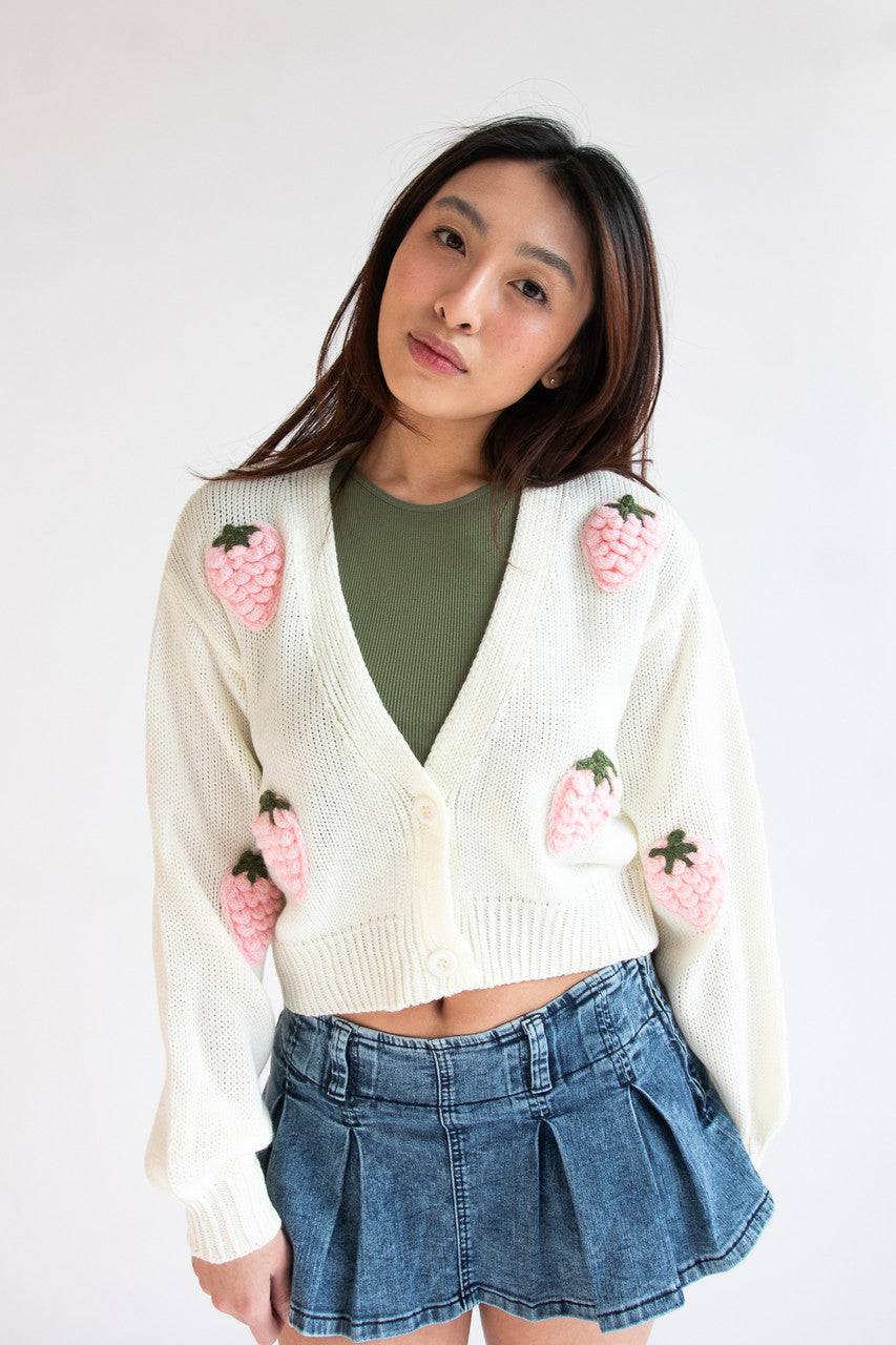 The Strawberry Patch Cardigan