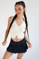 Button Sweater Vest 