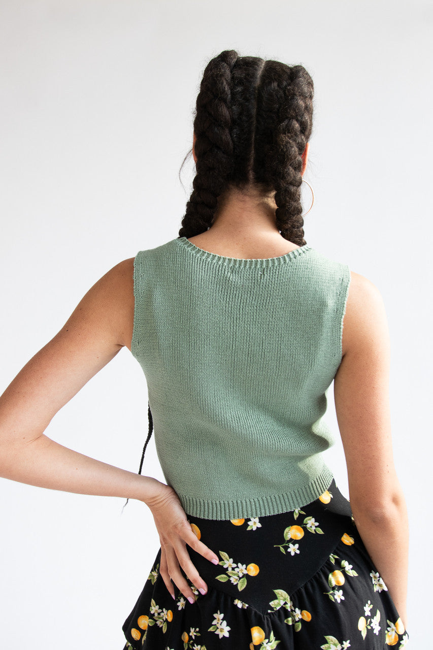 Button Sweater Vest 