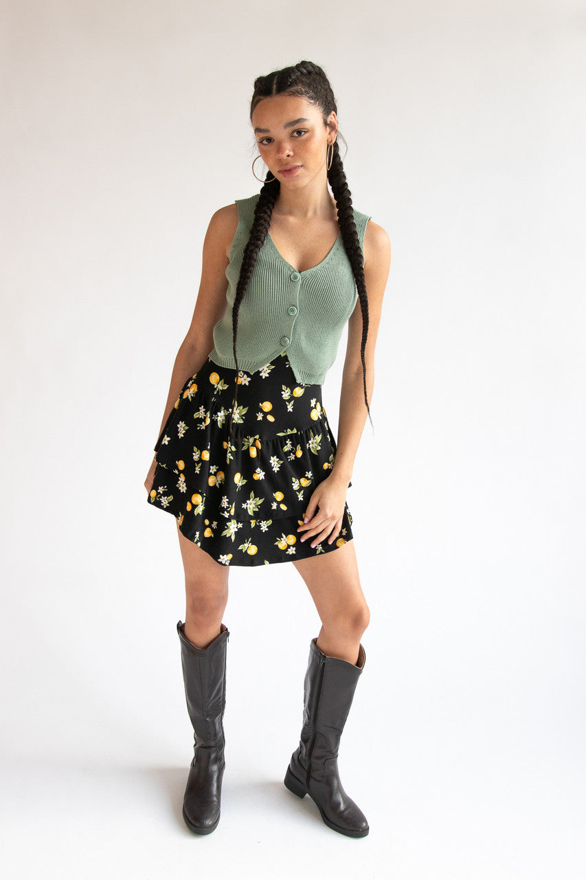 Button Sweater Vest 