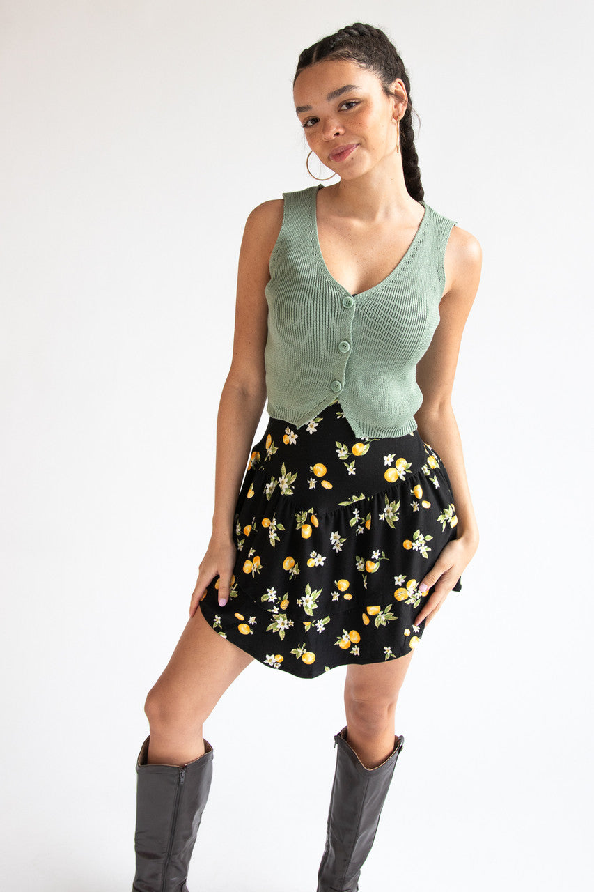 Button Sweater Vest 