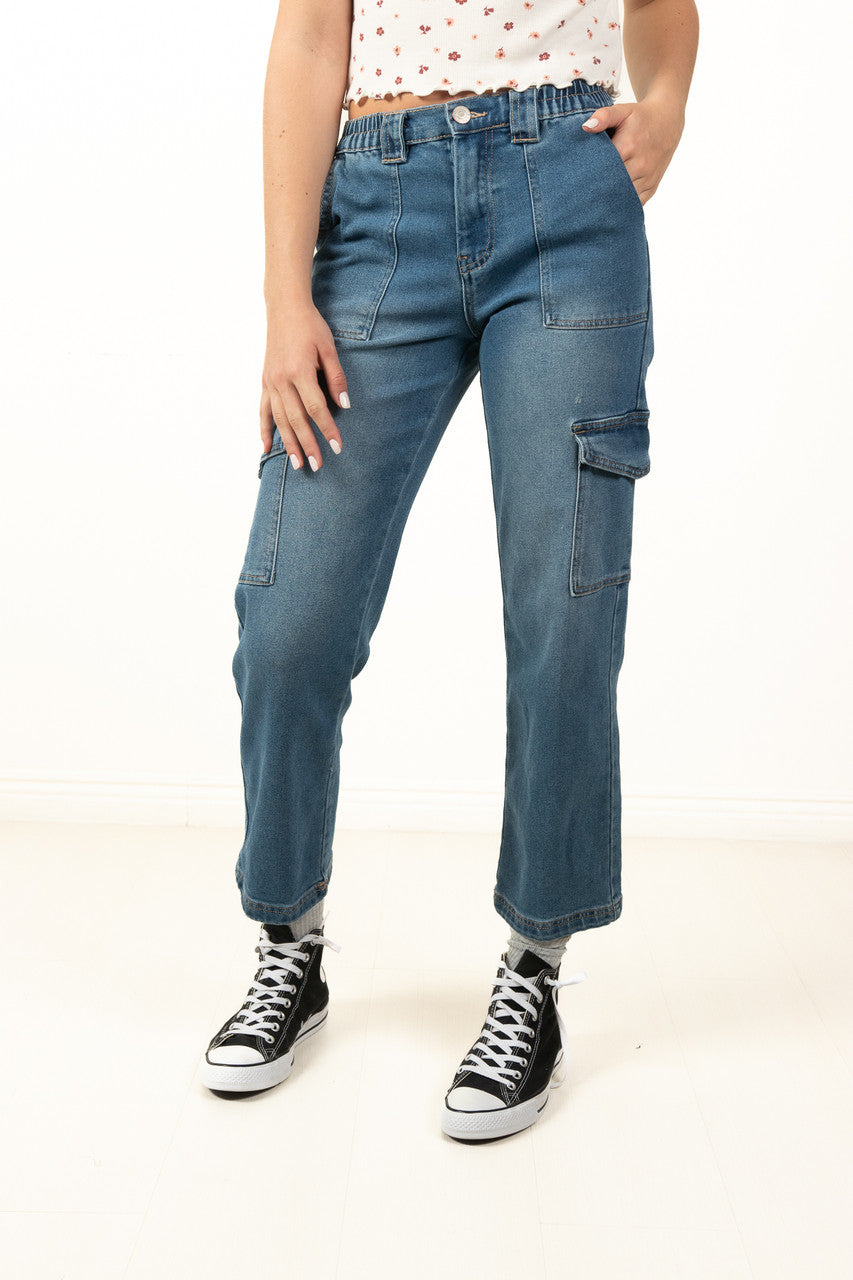 Medium Dark Wash Skater Jeans
