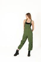 Olive Parachute Overalls