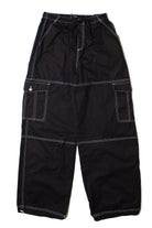 Black Drawstring Cargo Joggers