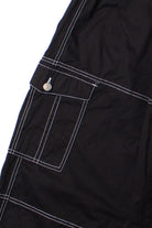Black Drawstring Cargo Joggers