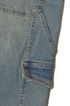 Grunge Wash Cargo Skater Jeans