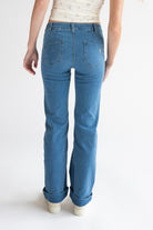 Cuff Pork Chop Pocket Jeans