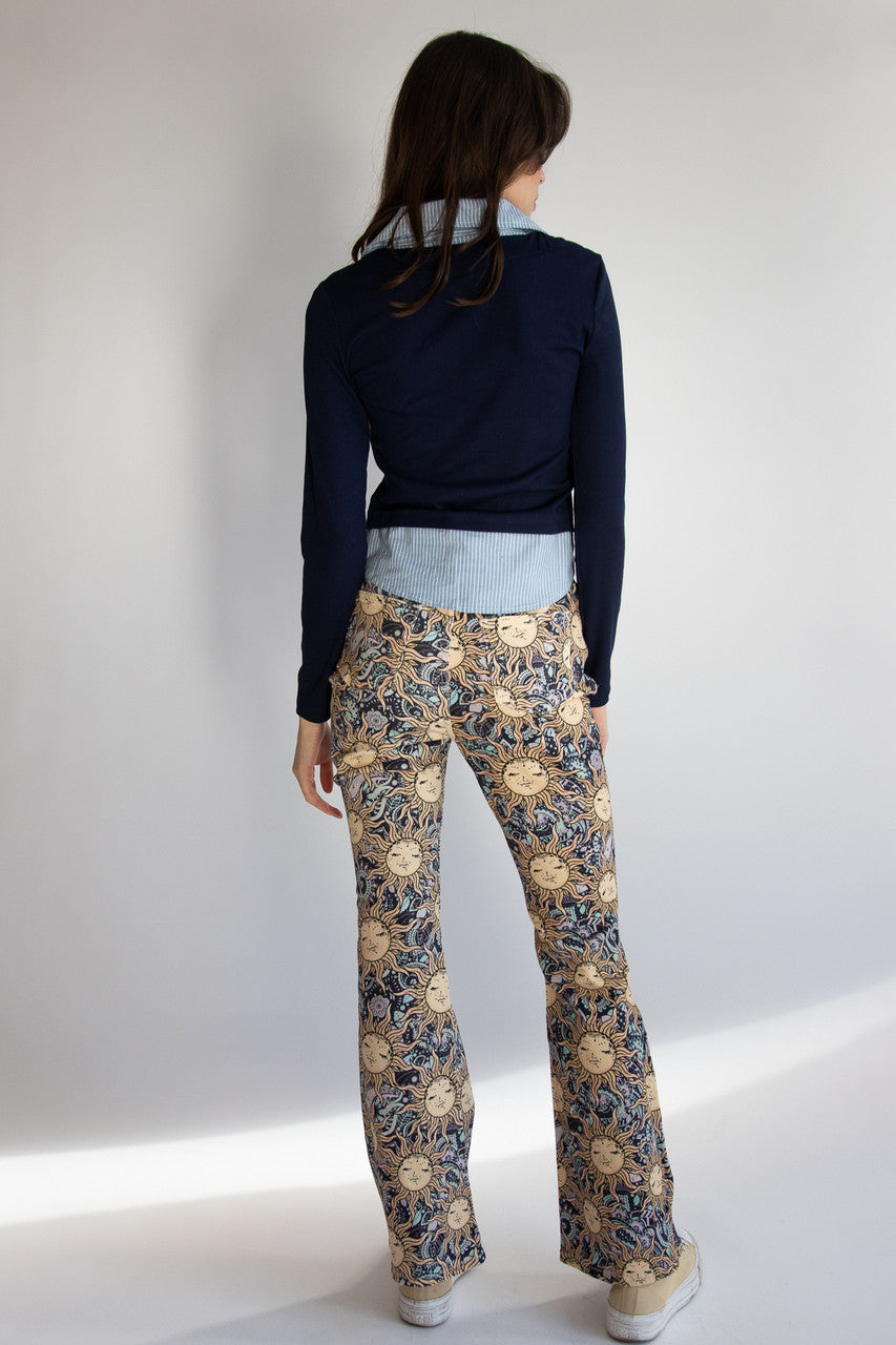 Celestial Paisley Flare Jeans