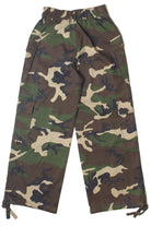 Drawstring Camo Cargo Pants