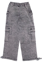 Drawstring Leg Double Cargo Jeans
