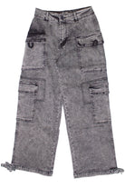 Drawstring Leg Double Cargo Jeans