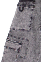 Drawstring Leg Double Cargo Jeans