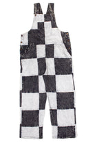 Checkered Patchwork Overalls
