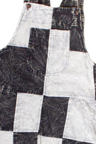 Checkered Patchwork Overalls