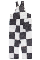 Checkered Patchwork Overalls
