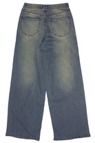 Wide Leg Grunge Wash Jeans