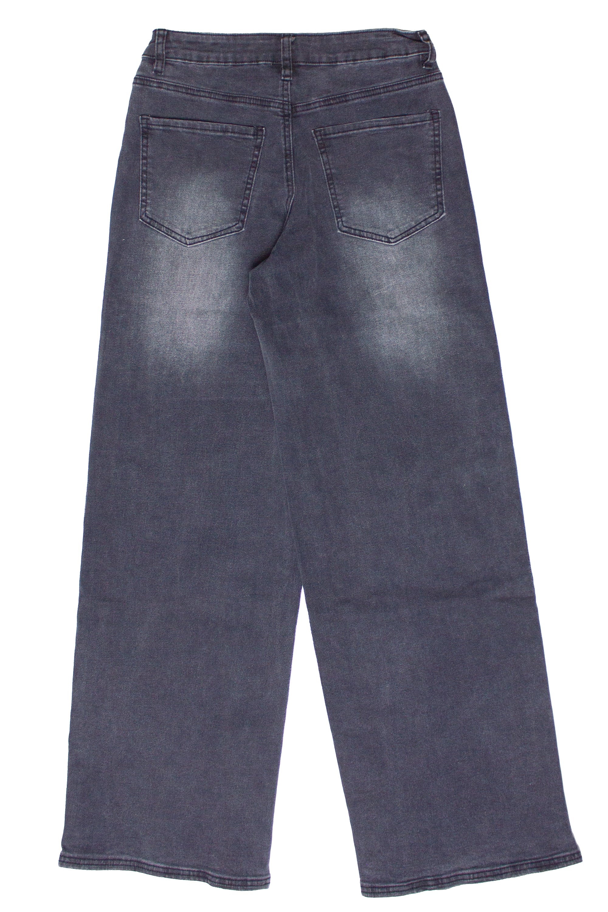 Embroidered Cherry Wide Leg Jeans