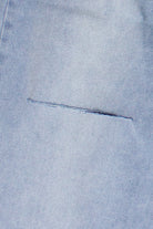 Slashed Wide Leg Jeans