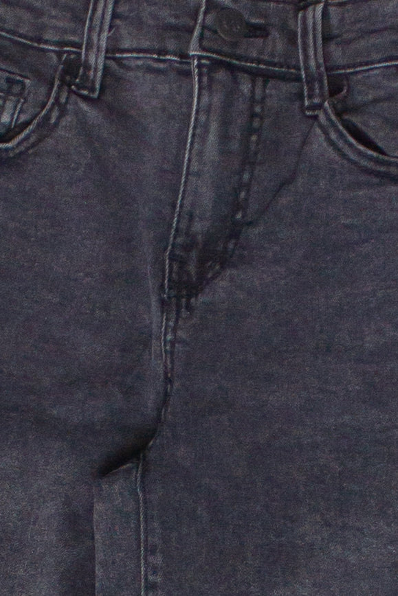 Wide Leg Cuffed Jeans