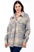 Sand Plaid Shacket