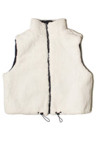 Reverse side of Black Puffer Vest