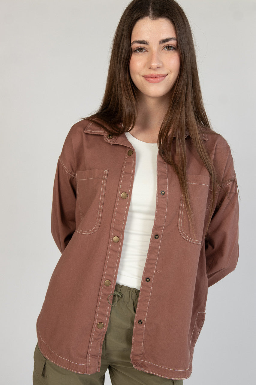Twill Shacket