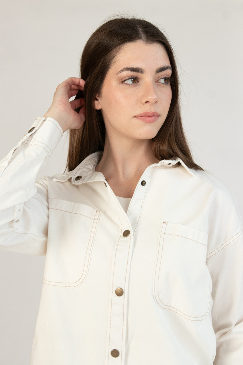 Twill Shacket