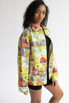 Mushroom Village Printed Denim Jacket