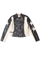 Star Patch Moto Jacket