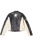 Star Patch Moto Jacket