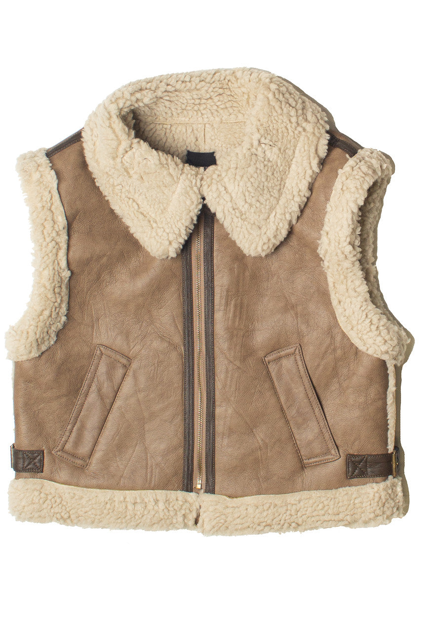 Faux Fur Lined Buckle Pleather Vest – Ragstock