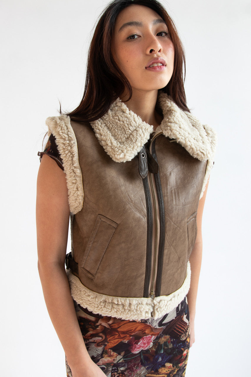 Faux Fur Lined Buckle Pleather Vest – Ragstock