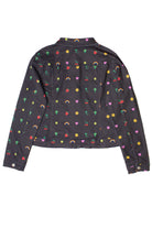 Nostalgic Sticker Print Denim Jacket