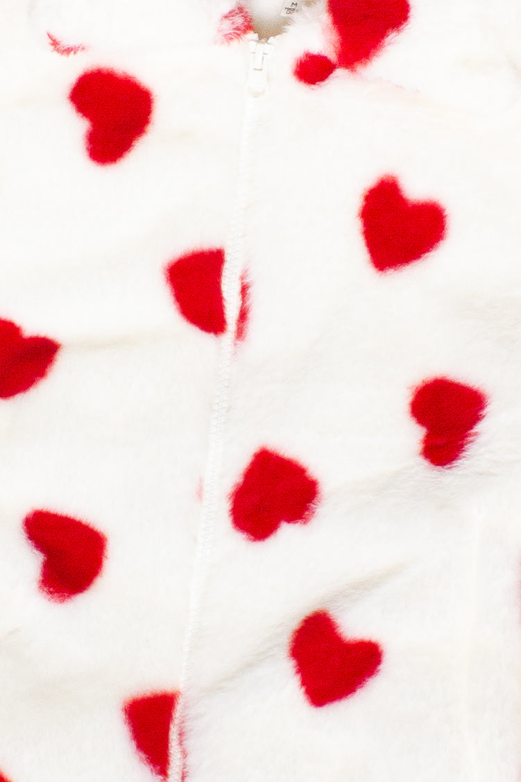 Fuzzy Heart Jacket