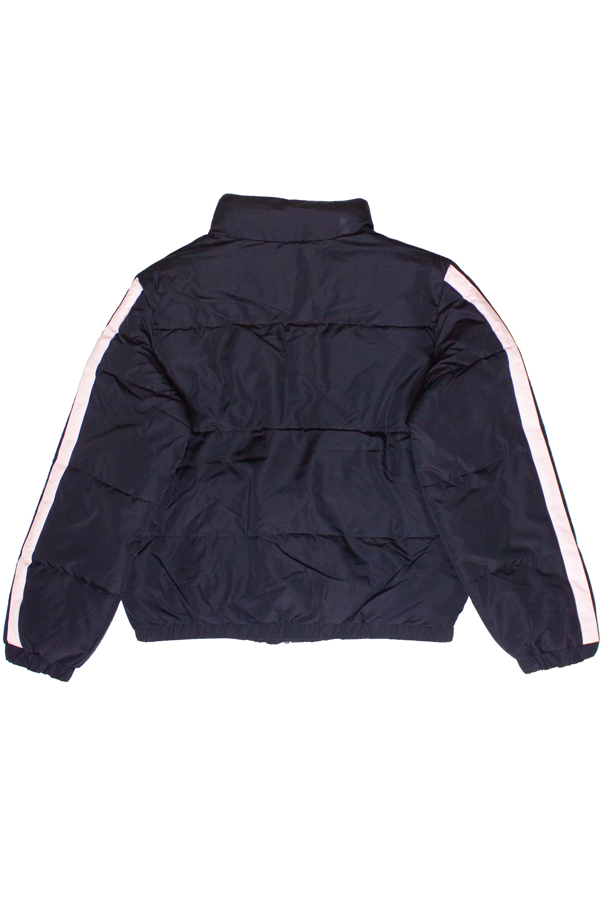 Bow Stripe Puffer Jacket