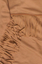 French Terry Fringe Open Front Jacket