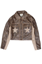 Double Star Brown Moto Jacket