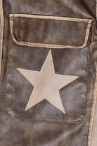 Double Star Brown Moto Jacket