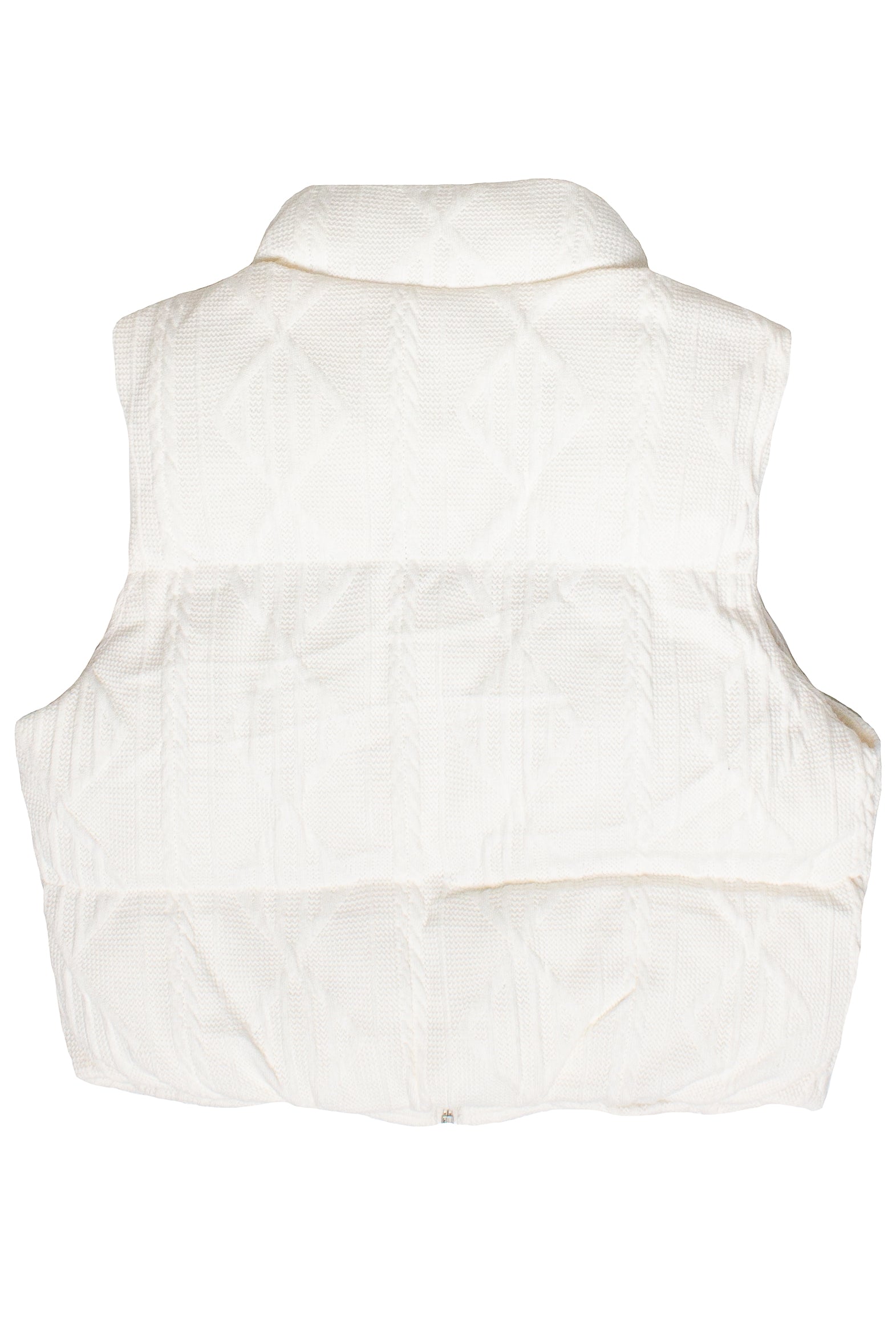 Sweater Knit Puffer Vest