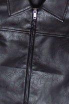 Oversized Collared Moto Jacket